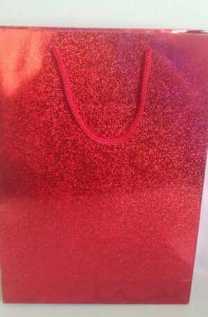 Hologramlı Kırmızı karton Çanta