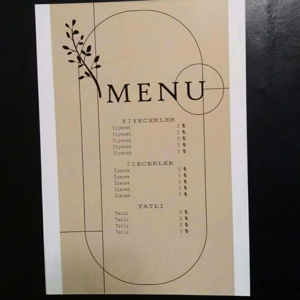 Örnek Menü Tasarımları 18