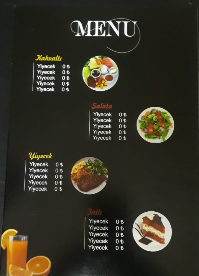 Örnek Menü Tasarımları 3