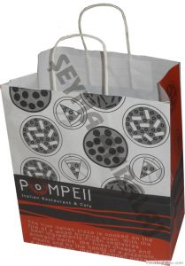 Pizza kraft kağıt poşet pompell 1