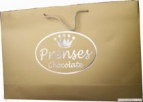 Bursa karton çanta prenses Çikolata